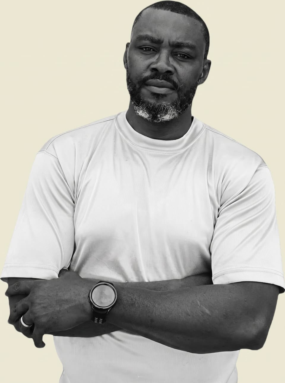 Portrait of Chike Ozobia, arms crossed